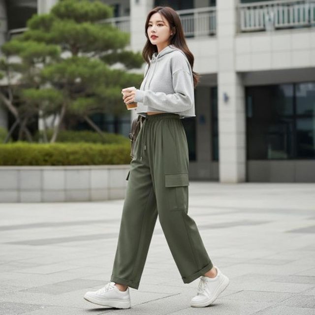 카고 와이드 여성정장팬츠 스판청바지 신상 일자팬츠