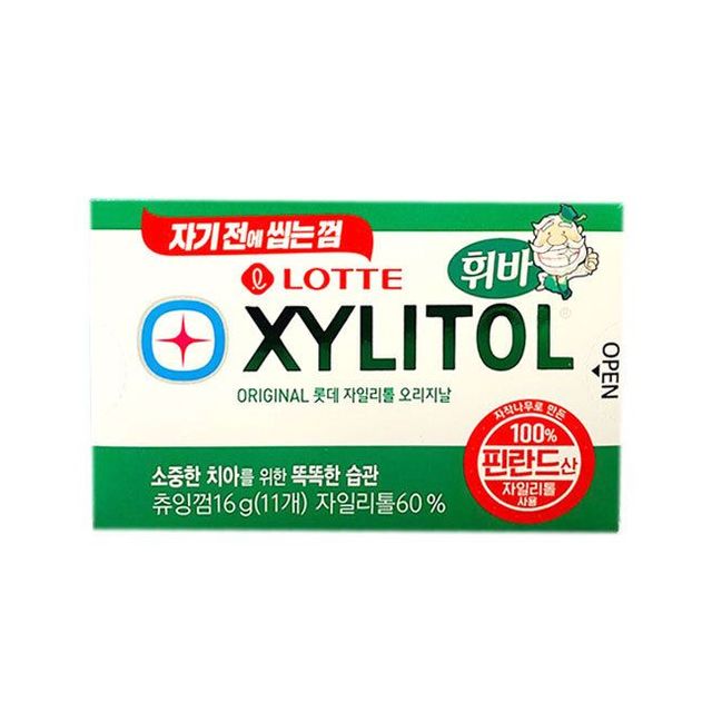 롯데 자일리톨 코팅 오리지날 16g 간식 껌