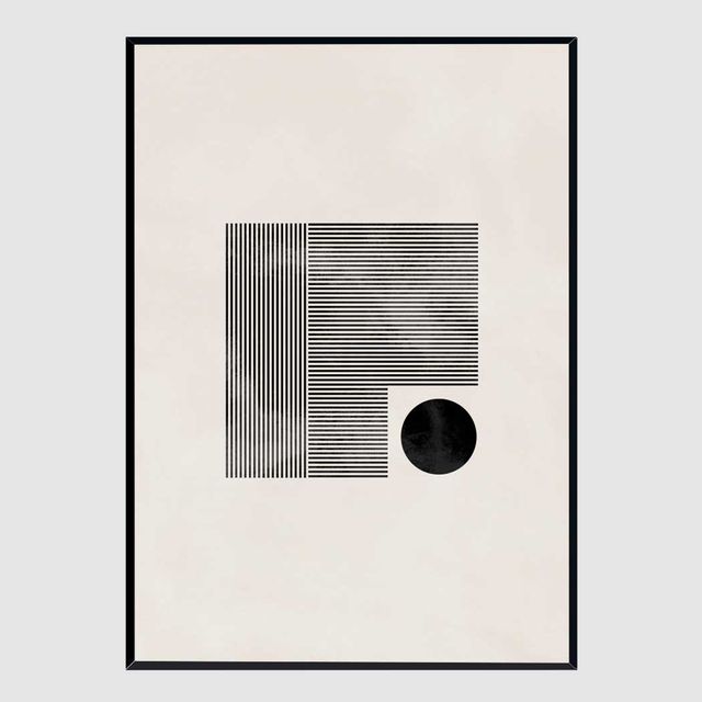 슬림액자 Minimalist square A3 - 기하학적 미니멀 벽걸이액자