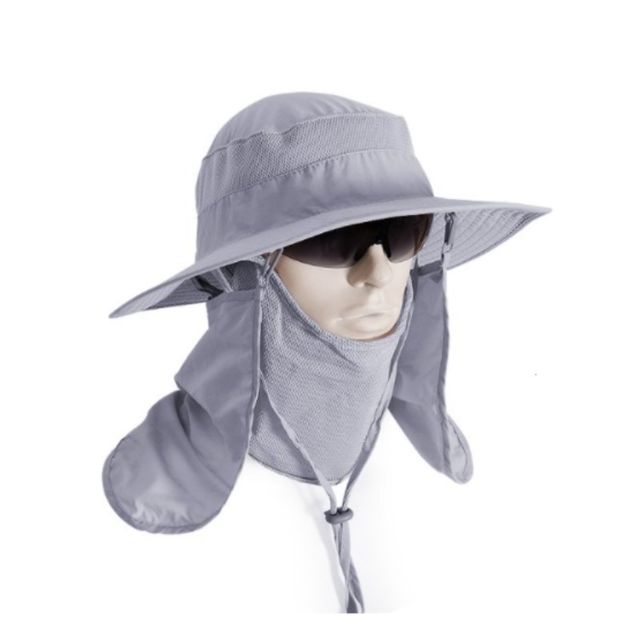 360도 메쉬통풍처리 자외선보호 사파리정글모자 GRAY