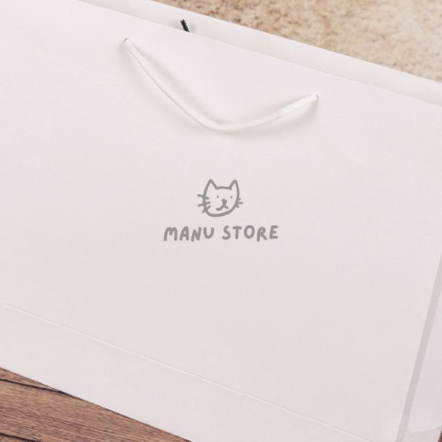 포장봉투 선물종이가방 무지 가로형 쇼핑백 화이트 30x25cm