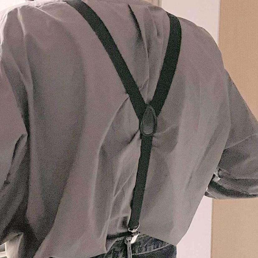 남녀공용 멜빵 서스펜더 블랙 컬러 남자 서스펜더