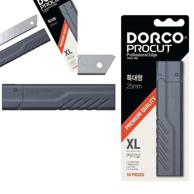 도루코 커터날 XL 10입 25mm 컷터칼날 칼날 커터칼날 문구용품