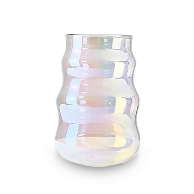 오로라 내열 유리컵 글라스잔 500ml 텀블러 머그잔 머그컵 커피잔 물병