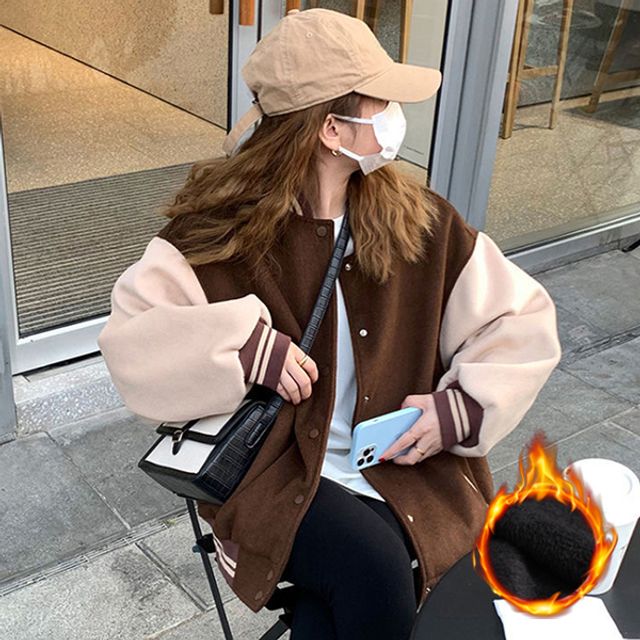 여성 오버핏 캐주얼 패션 자켓 기모 점퍼 아우터