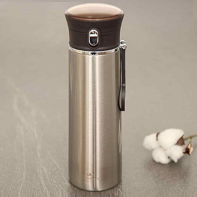 보온병 420ml 실버 스테인리스 예쁜 텀블러