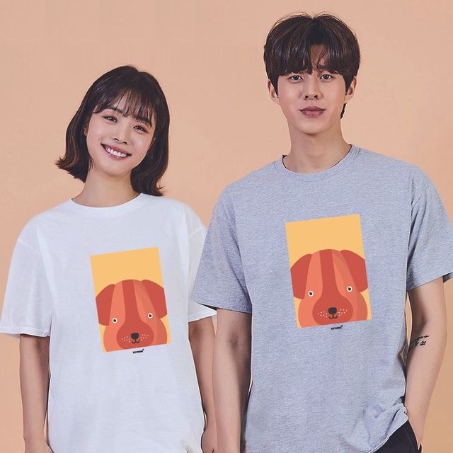키밍 맨투맨 후드티 강아지 여자캐릭터티 전사면티
