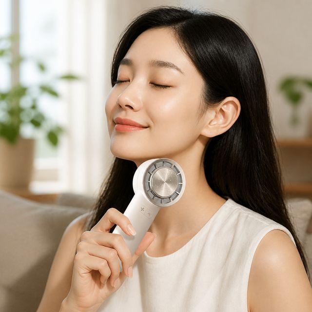 2000mAh 아이스 휴대용 선풍기 쿨링 핸디형 냉풍기