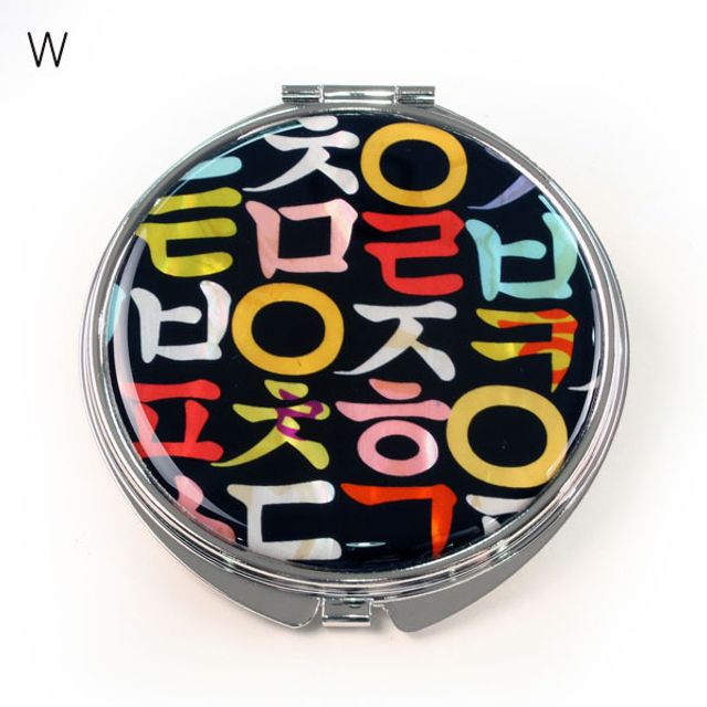 자개손거울 초성한글 - 한글 초성 자개 장식 손거울