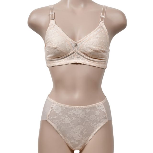 조은 레이스 플라워 B컵 인견 브라팬티 세트 여성 언더웨어