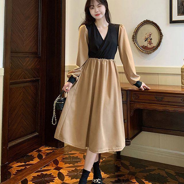 하객룩 모임룩 연말 니트 카라 패션 레이시 원피스 여성원피스 결혼식하객룩