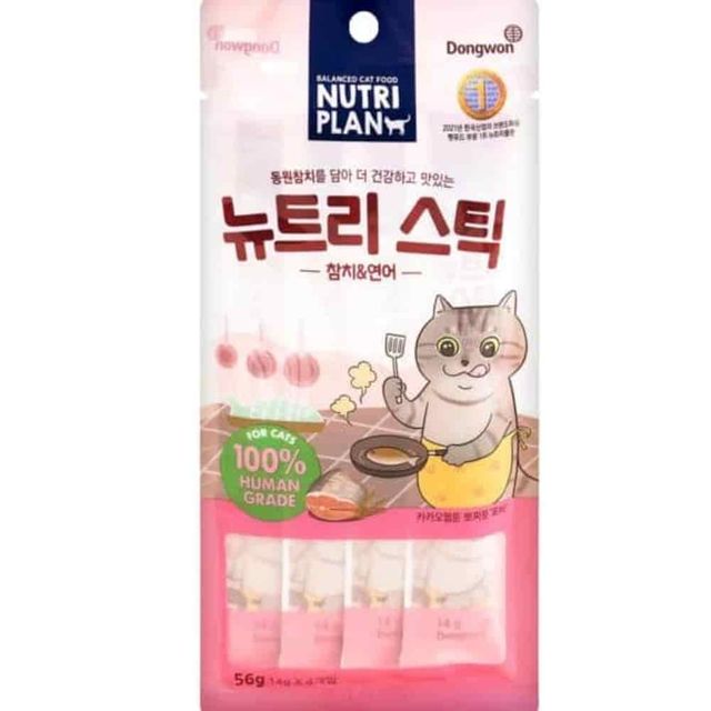참치 연어 14g 4p 애묘영양식 고양이안전간식 애묘짜먹는간식 고양이스틱형간식