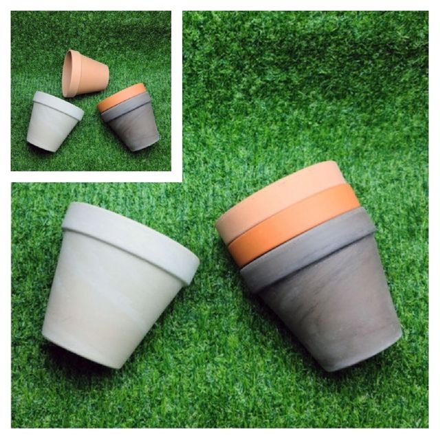 독일 표준형 토분 15x13cm 엔티크 야외화분 베란다화분 실내화분 심플화분