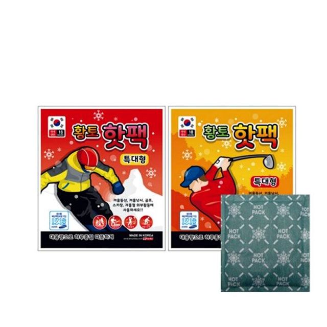 1개 150g 낱개 대용량 황토핫팩 특대형 팬시로비 레저