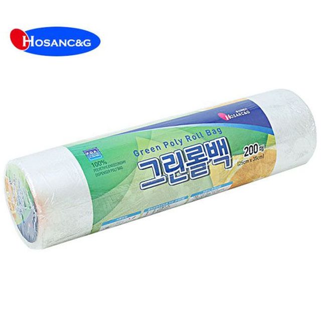 그린롤백 25x35 200매 일회용 위생 비닐팩