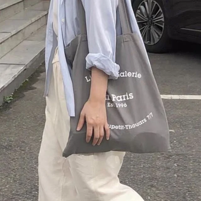 패블로그 에코백 쇼퍼백 리유저블백 대학생가방 여름에코백 데일리백 가벼운 캔버스 패브릭 면 천 가방