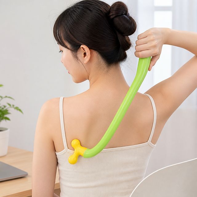 지압봉 셀프 마사지기 등 근육 마사지 몸 지압기 혈자리 자극