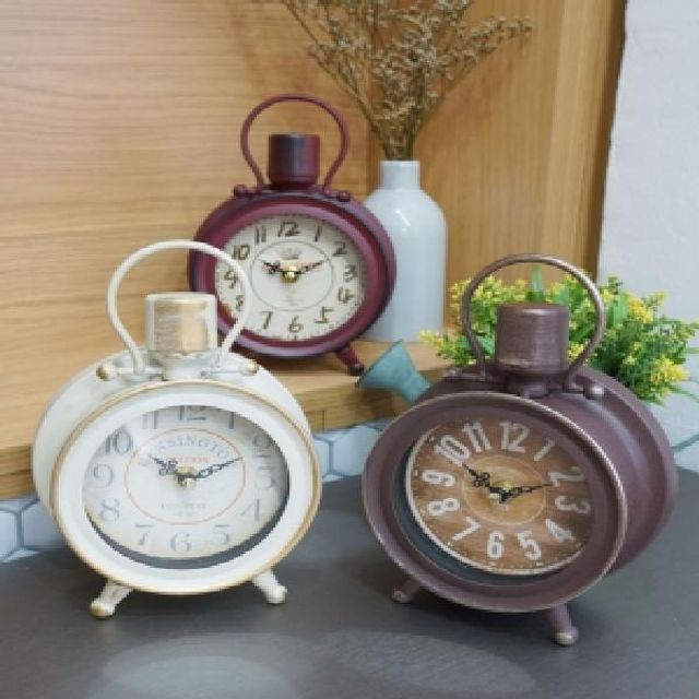 빈티지 벨 철제 탁상시계 (3TYPE)