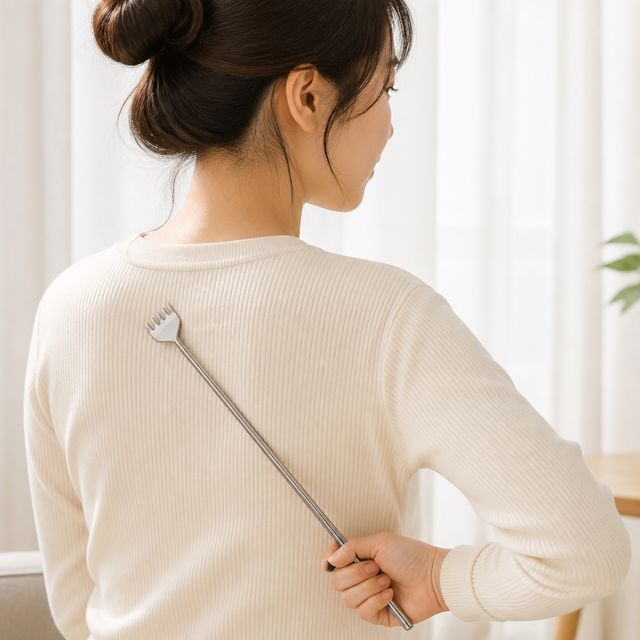 스텐 휴대용 볼펜 효자손 안마기 등안마 가려움 해소기