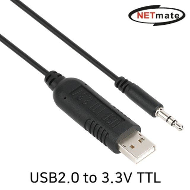 USB2.0 to 3.3V TTL 오디오 플러그 컨버터 1.8m - 시리얼 통신 변환 케이블