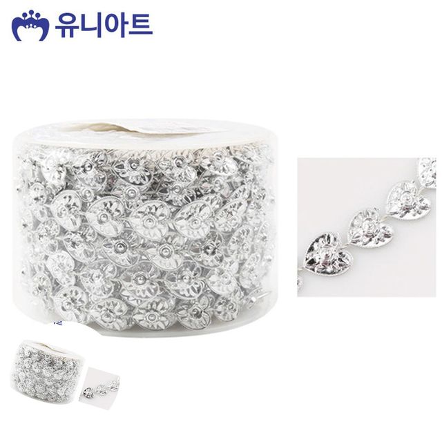 체인비즈 비즈공예줄 롤체인줄 은색