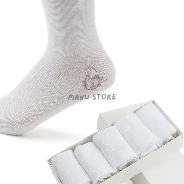 여성 중목양말 화이트 10켤레, 단체 행사용 긴목 양말