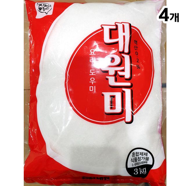 미원 대원 3K X4 - 대용량 감칠맛 조미료 세트