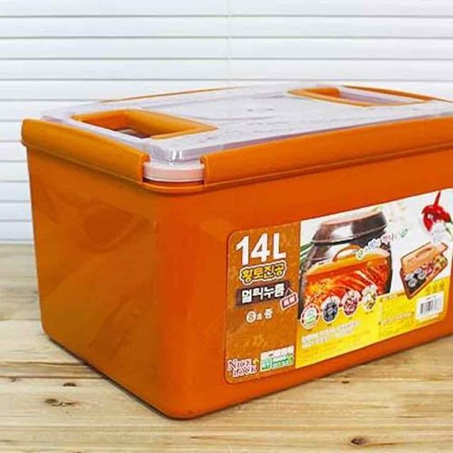 김치통 밀폐용기 14L 젓갈용기 장아찌통, 대용량 식품 보관