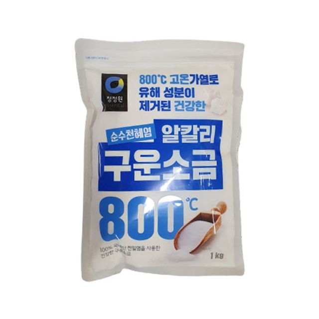 청정원 구운소금 1kg 대용량 천일염 조미료 요리 소금