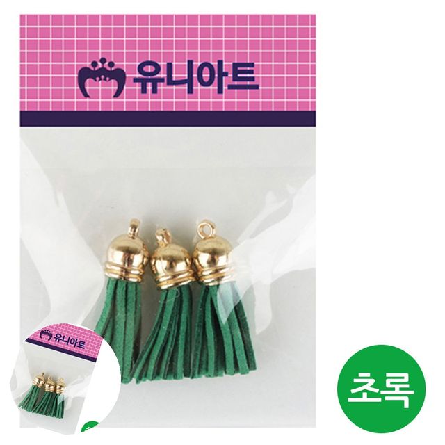 어린이 미술놀이 만들기 세트, 태슬 초록색