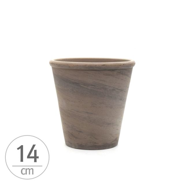 독일산 그레이 토분화분 로즈분2호 14x14cm