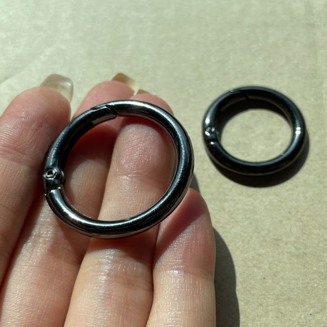 열쇠고리 오링 키링부자재 흑니켈 27mm 초소형 내구성 금속 부자재