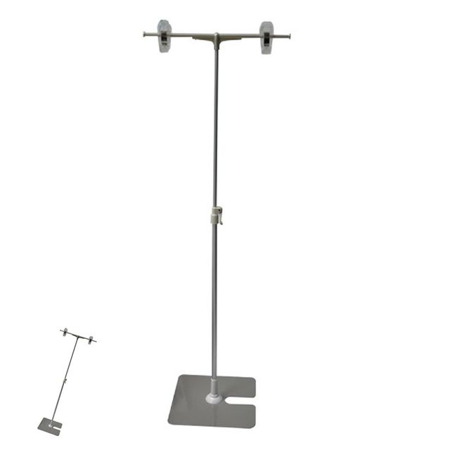 탁상용메모꽂이 메모꽂이철사 스탠드걸이 안내보드 T자 걸이 200x350mm 최대높이 570mm T4004