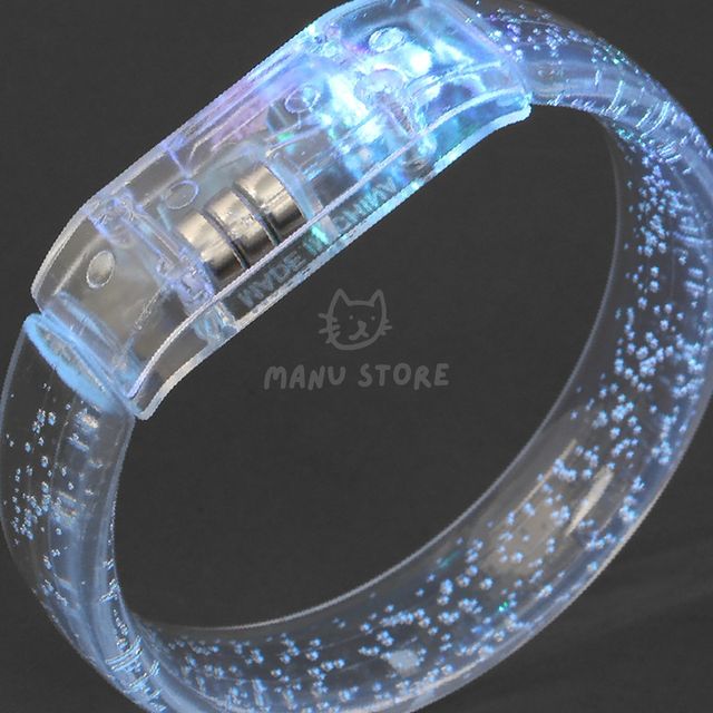 LED야광봉 야광봉 LED 플래시 버블 팔찌 화이트