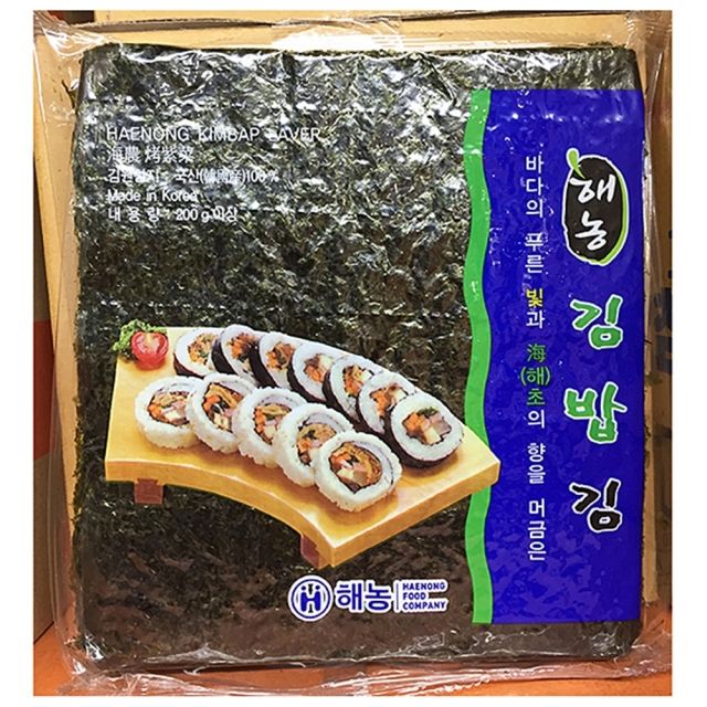 김밥김 해농 100매 200g X4팩 - 김밥 재료 대용량 세트