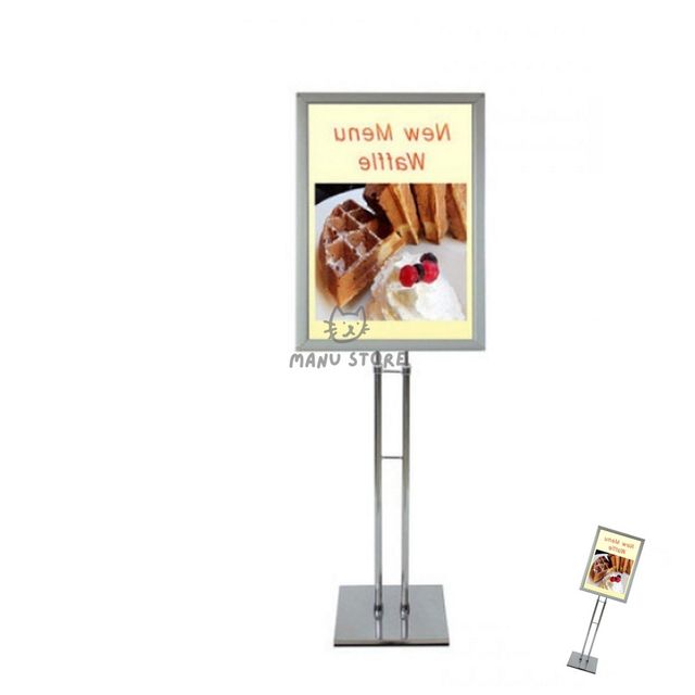 안내판거치대 포스터거치대 개폐형 포스터스탠드 A3 크롬도금