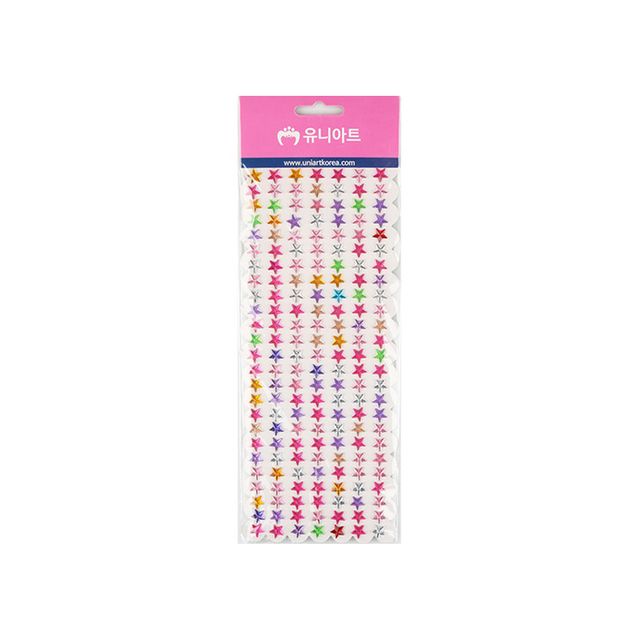 1700 비즈스티커 19번 10개 세트 - 생동감 있는 컬러 공예용