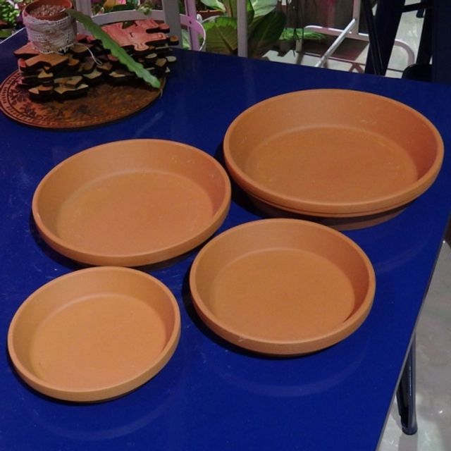 황토빛 토분화분받침 독일산 내경120/외경155mm