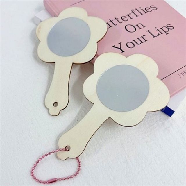 어린이 손거울 만들기, 나무 핸드메이드 DIY 꾸미기 재료