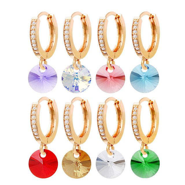 14K 스왈큐빅 원터치귀걸이 Gold-pin 골드 - 클래식한 빛의 순수 골드 귀걸이