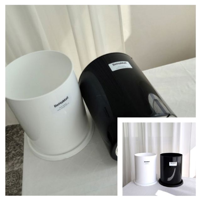 고강도 플라스틱 유광 원통 화분 20x25cm 야외화분 베란다화분 정원화분 난간화분