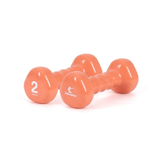 아이워너 PVC 삼각 아령 2kg 밀키오렌지 홈트레이닝 효과