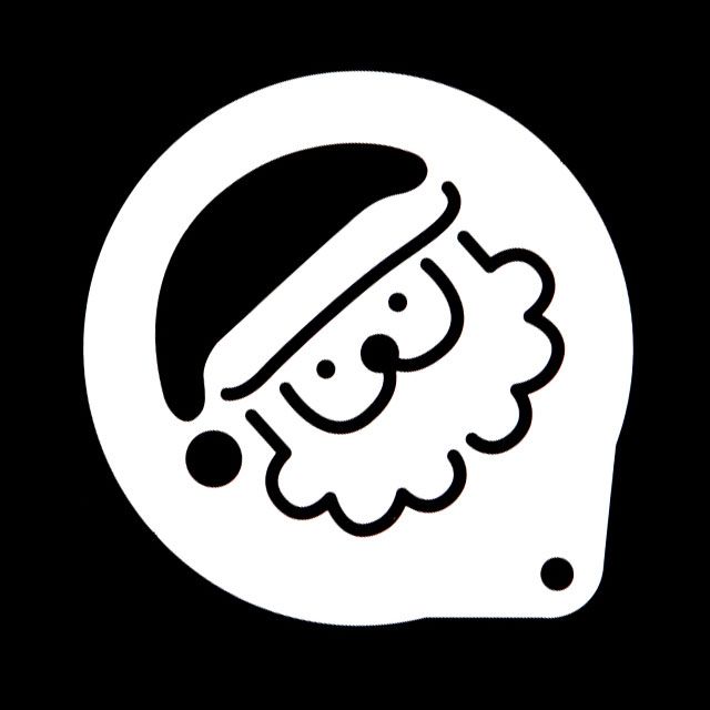 스테인레스 크리스마스 산타 쿠키 스텐실 도안 - 제빵소도구