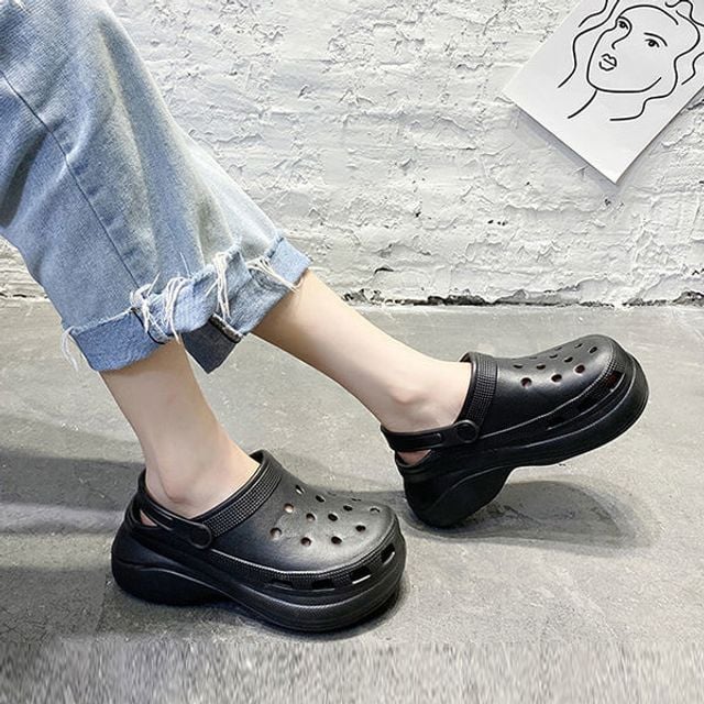 4cm 키높이 아쿠아 슬리퍼 쿠션 샌들 발 편한 신발