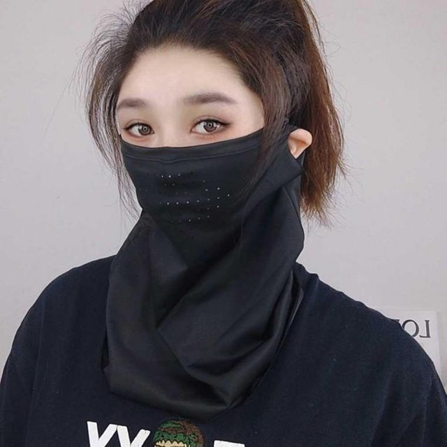 쿨 원단 숨쉬는 페이스 햇빛 마스크 자외선 골프 얼굴가리개 커버 차단