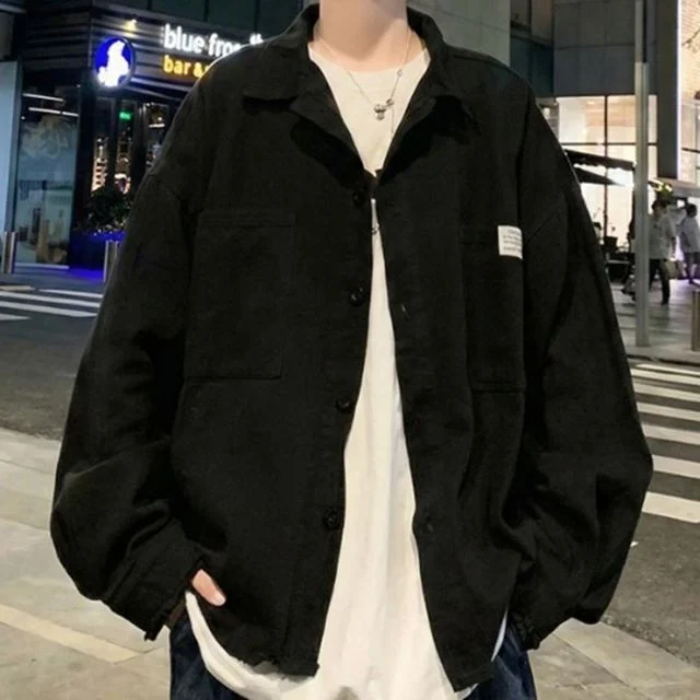 오버핏 신상 남자 정장남방 남녀공용 드레스 솔리드