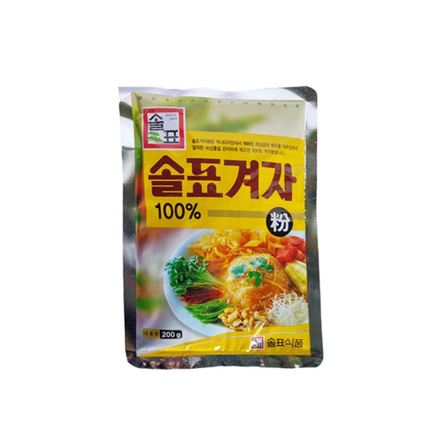 솔표 분말형 겨자 가루 200g - 향신료 요리 필수