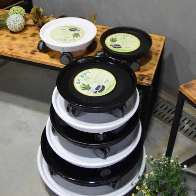 남영 원형 바퀴 특호 물받침 내경450mm 대형 화분받침대