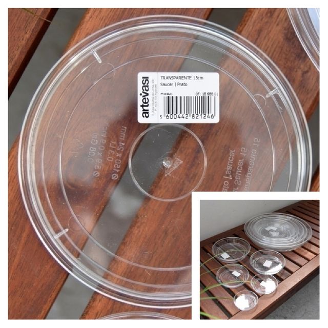 투명 화분받침대 5호 내경180mm 화분물받침대