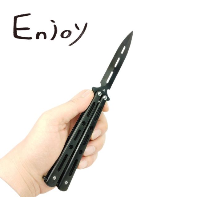 발리송 연습용 트레이너 버터플라이 나이프 블랙